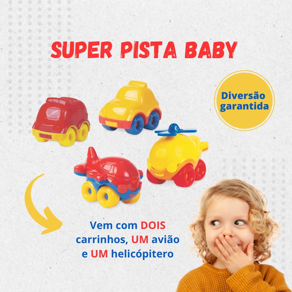 Super Pista Baby  Compatíveis com carrinhos Hot Wheels