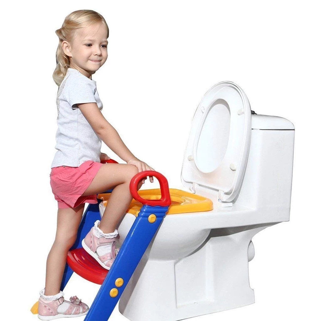 Troninho Infantil com Escada e Assento Redutor para Vaso Sanitário